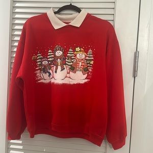 Christmas sweater with collar
